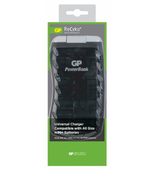 GP GPRHOPB19036 Universal Battery Charger for AA / AAA / C / D & 9V Batteries